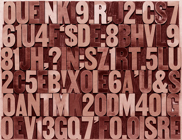 istock English alphabet in wood type 628463276
