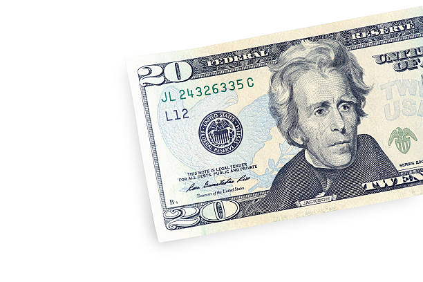 istock Close up of  twenty dollar 628463536