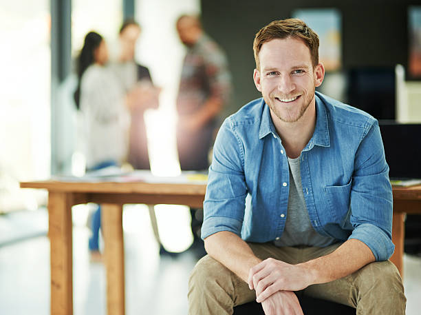 istock Business always runs smoothly under his expertise 628469840