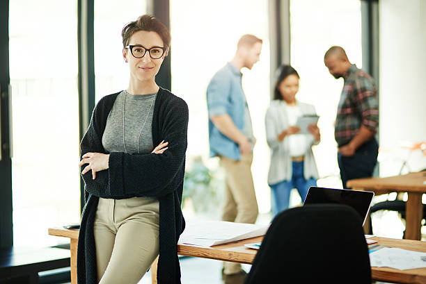 istock Business is a breeze when backed by a dynamic team 628469958