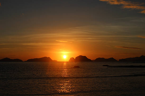 istock Amazing sunset over the sea. Philippines 628470130