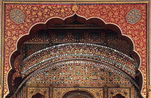 istock Private Audience Hall in Anup Mahal, Junagarh Fort, bikaner, rajasthan 628470332