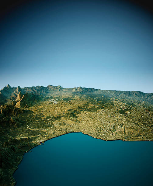 istock Antalya 3D View South-North Natural Color 628497934