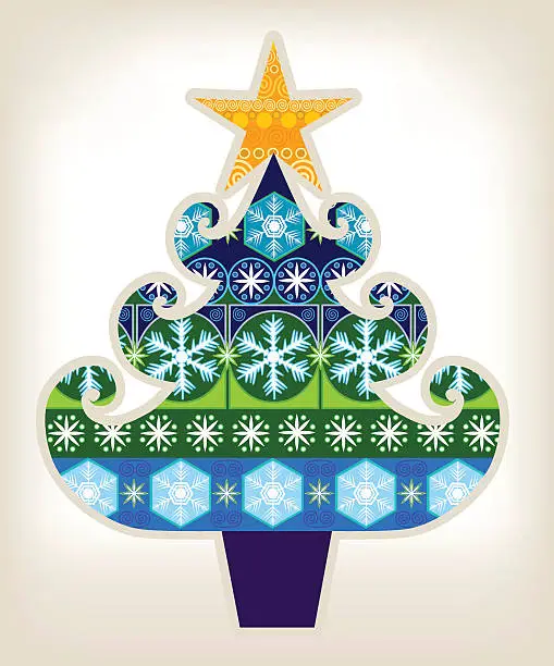 Vector illustration of Christmas Tree