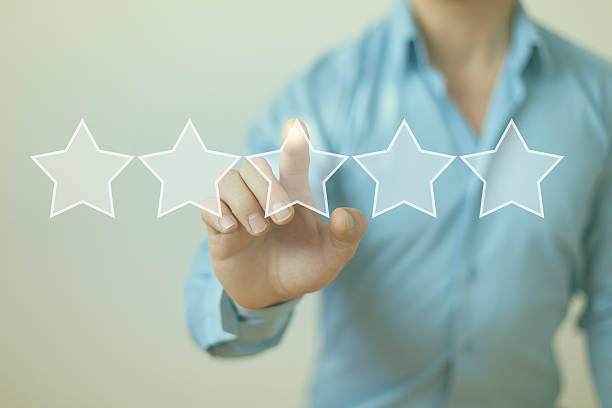 istock Rating review evaluation feedback concept five stars 628509822