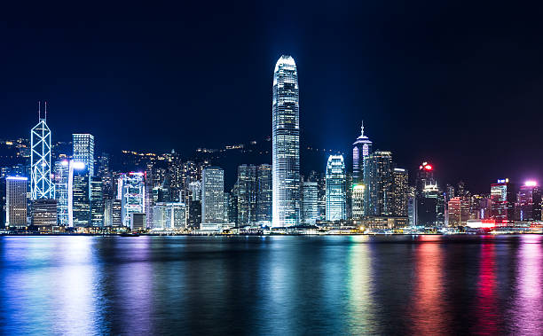 istock Hong Kong skyline at night 628510126
