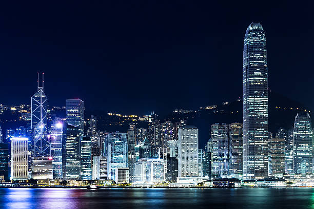 istock Hong Kong skyline at night 628510270