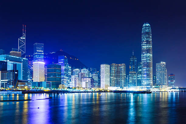 istock Hong Kong skyline at night 628510518