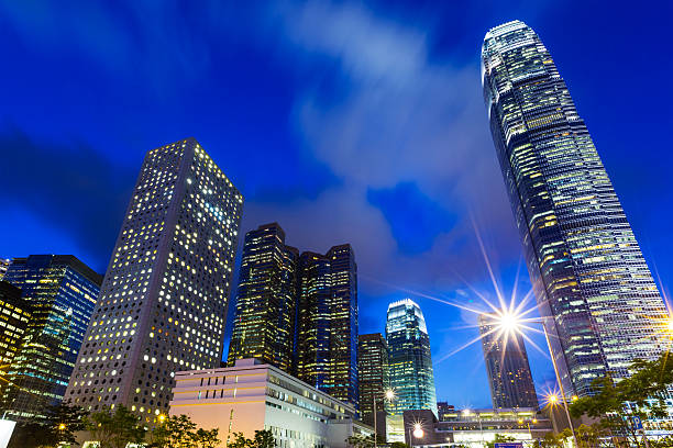 istock Hong Kong skyline at night 628518120