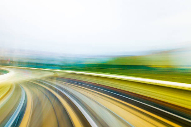 istock Speed motion in urban highway road tunnel 628519254