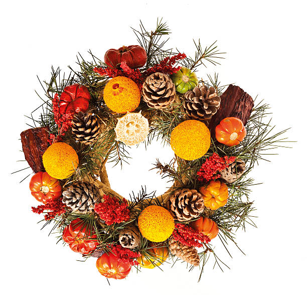 istock Detailed Christmas Wreath 628526010