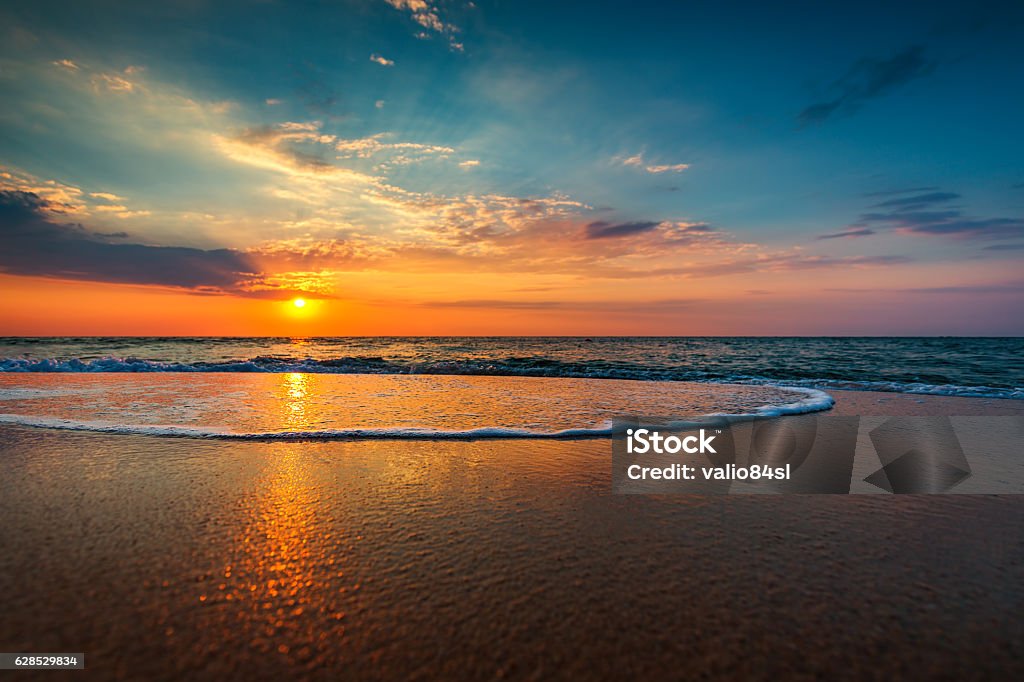 Beautiful sunrise over the sea Beautiful cloudscape over the sea, sunrise shot Big Island - Hawaii Islands Stock Photo