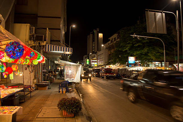 istock Night market in Asia 628535390
