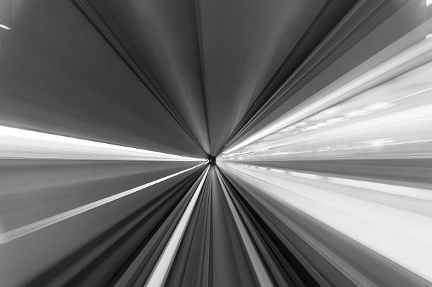 istock Speed motion in urban highway road tunnel 628538228