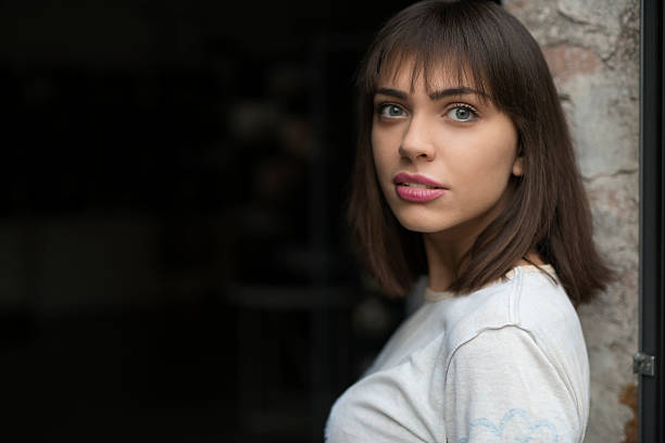 Portrait of a beautiful young woman
