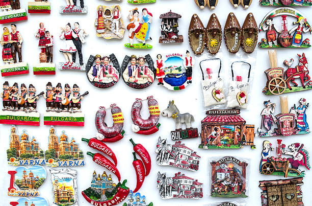 istock Few rows of magnet souvenirs from Bulgaria 628540782