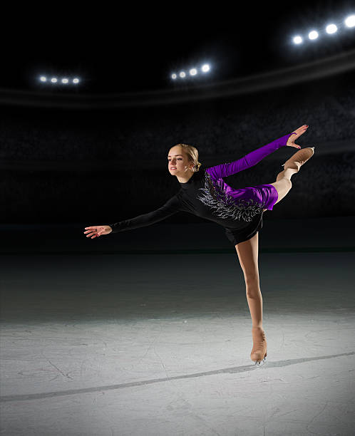 istock Young girl figure skater 628540930