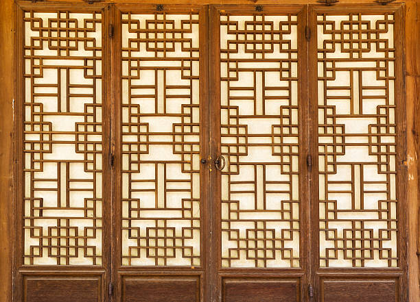 istock Traditional wooden doors 628541376