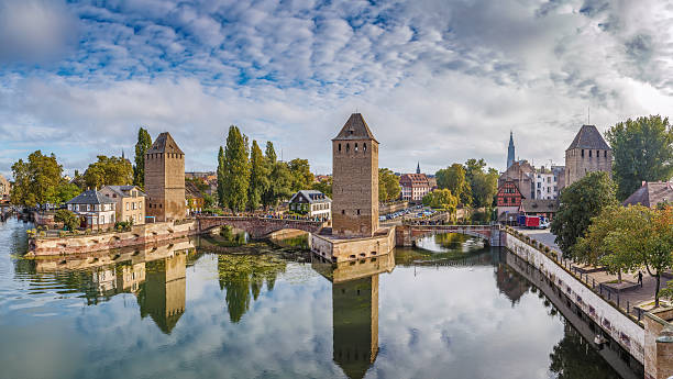 istock Panorama of  bridge Ponts Couverts, Strasbourg 628547618