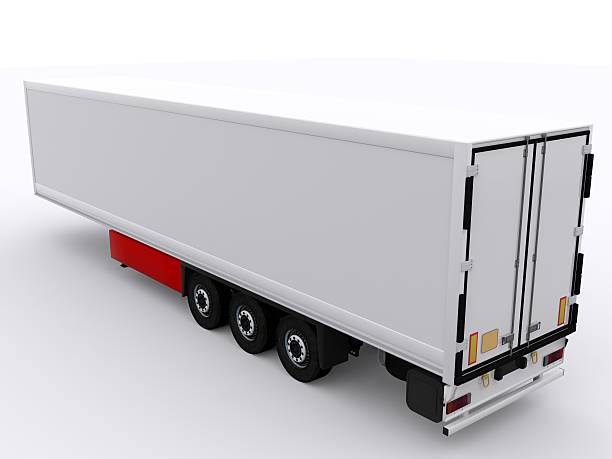 istock Truck Trailer isolated 628551836