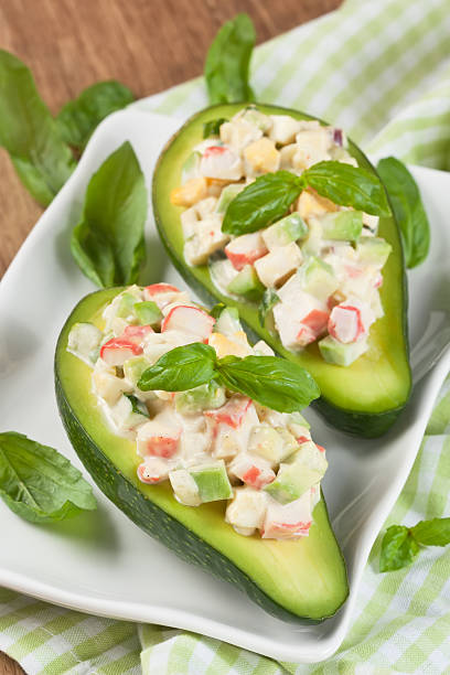 Avocado salad stock photo