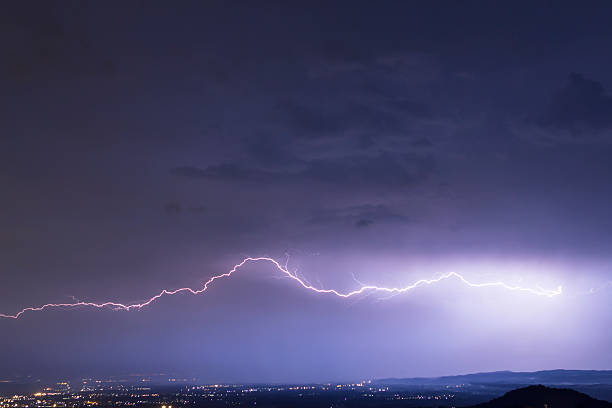 istock lightning in the clouds on the horizon 628562578