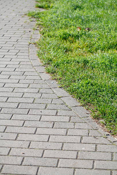 istock Paving stones, flooring, footpath, lawn 628563008