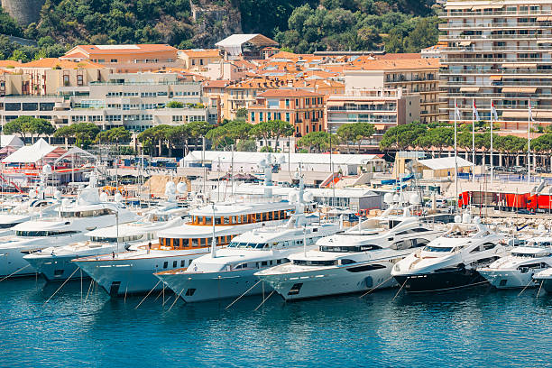 istock Yachts Of Different Sizes Are Moored City Pier, Jetty  Sunny 628564232