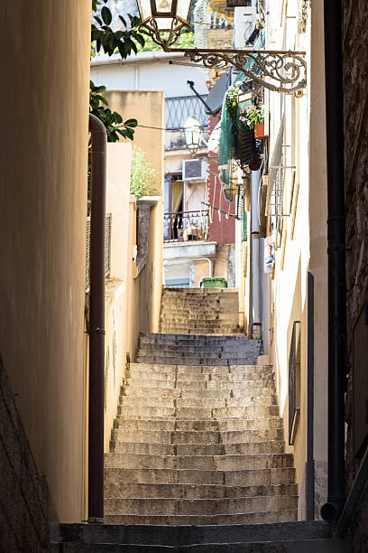 istock Alley with Stairs in Taormina, Sicily 628565580