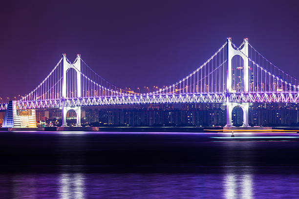 istock Suspension bridge in Busan 628566252
