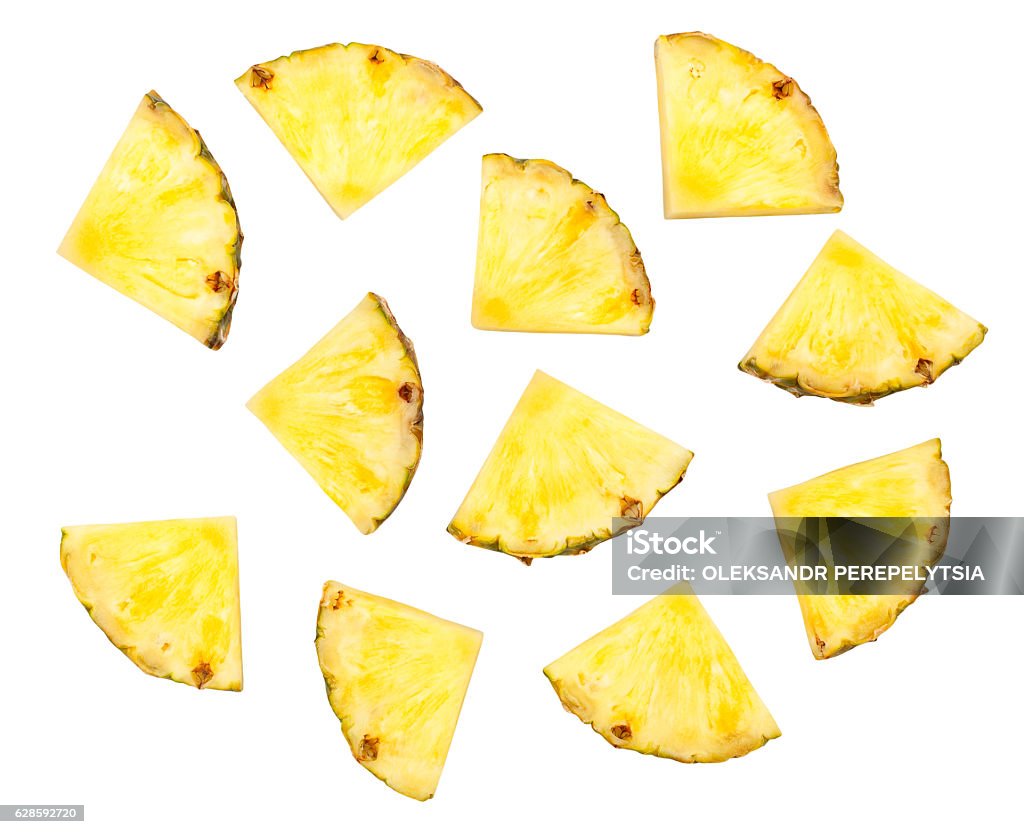 pineapple sliced pineapple isolated Pineapple Stock Photo