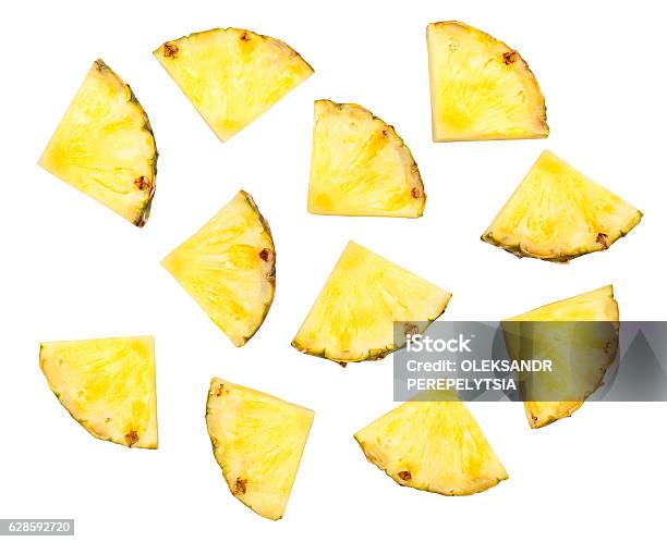 Pineapple Stock Photo - Download Image Now - Pineapple, Slice of Food, Cut Out