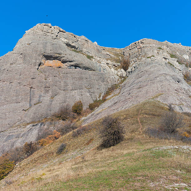 istock Bald Ivan mountain under at autumn season, Crimean Peninsula 628593530
