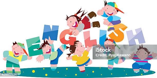 Learning English Stock Illustration - Download Image Now - Fun, England, English Culture