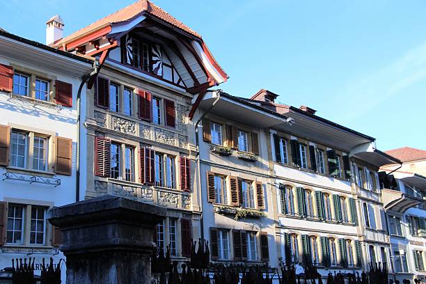 istock switzerland - morat / murten, city center 628603134