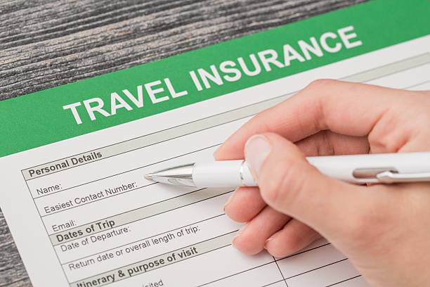 Travel insurance safe background. travel agent safe plan trip holiday insurance money concept form business security paper transportation pass vacation policy concept - stock image travel refund stock pictures, royalty-free photos & images