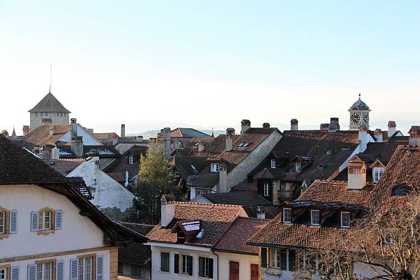 istock switzerland - morat / murten, city center 628605246