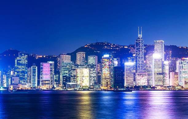 istock Hong Kong city at night 628605270