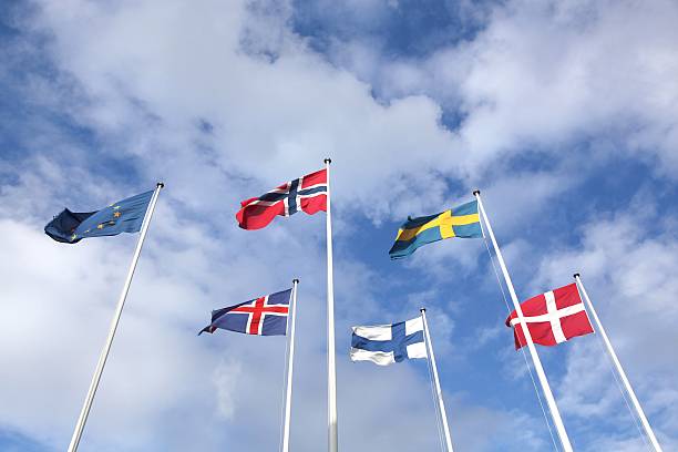 istock Flags of the Scandinavian countries 628606076