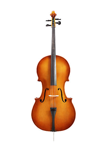 violoncelo isolado em branco - musical theater musical instrument musician classical style - fotografias e filmes do acervo