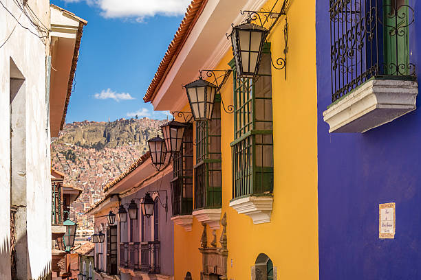 istock Jaen street lights at LaPaz, Bolivia 628607350