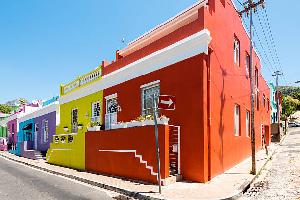 Colorful Bo-Kaap area of Cape Town Colorful Bo-Kaap area of Cape Town, South Africa malay quarter photos stock pictures, royalty-free photos & images