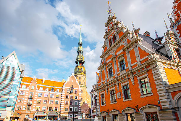 istock Old town's center in Riga 628610926