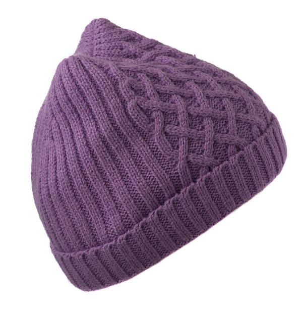 istock Women's hat . knitted hat isolated on white background .Women's 628611224