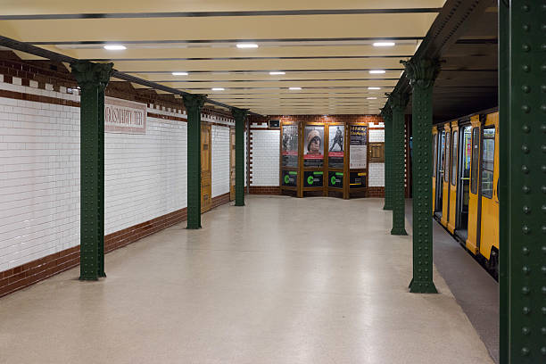 Symmetric Metro Station Architecture in Central Tashkent, Uzbekistan taken in August 2018