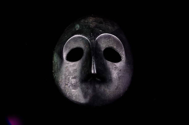 istock Japanese Metal Medieval Mask 628613888