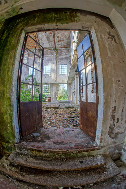 istock Abandoned Old Ruined Industrial Plant 628614434
