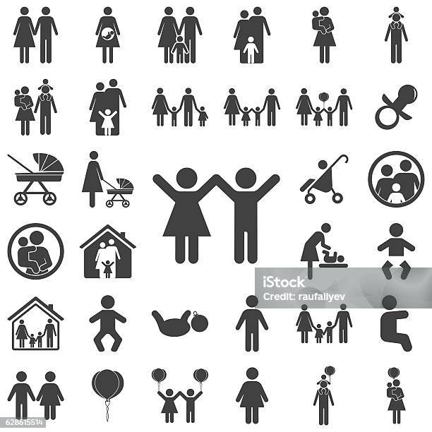 Girl And Boy Icon Stock Illustration - Download Image Now - Icon Symbol, Bathroom, Child