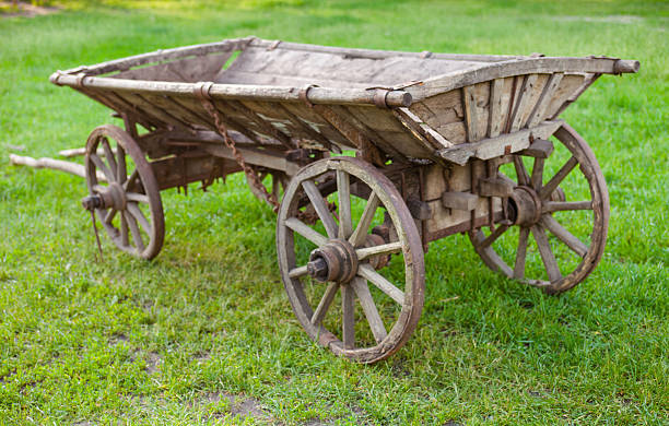 istock Old wooden cart 628617094