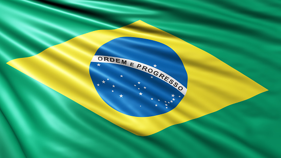 A stock photo/3D rendered illustration of the Brazilian Flag. Perfect for designs or articles about Brazil. High resolution 7200px X 4050px (29mp)